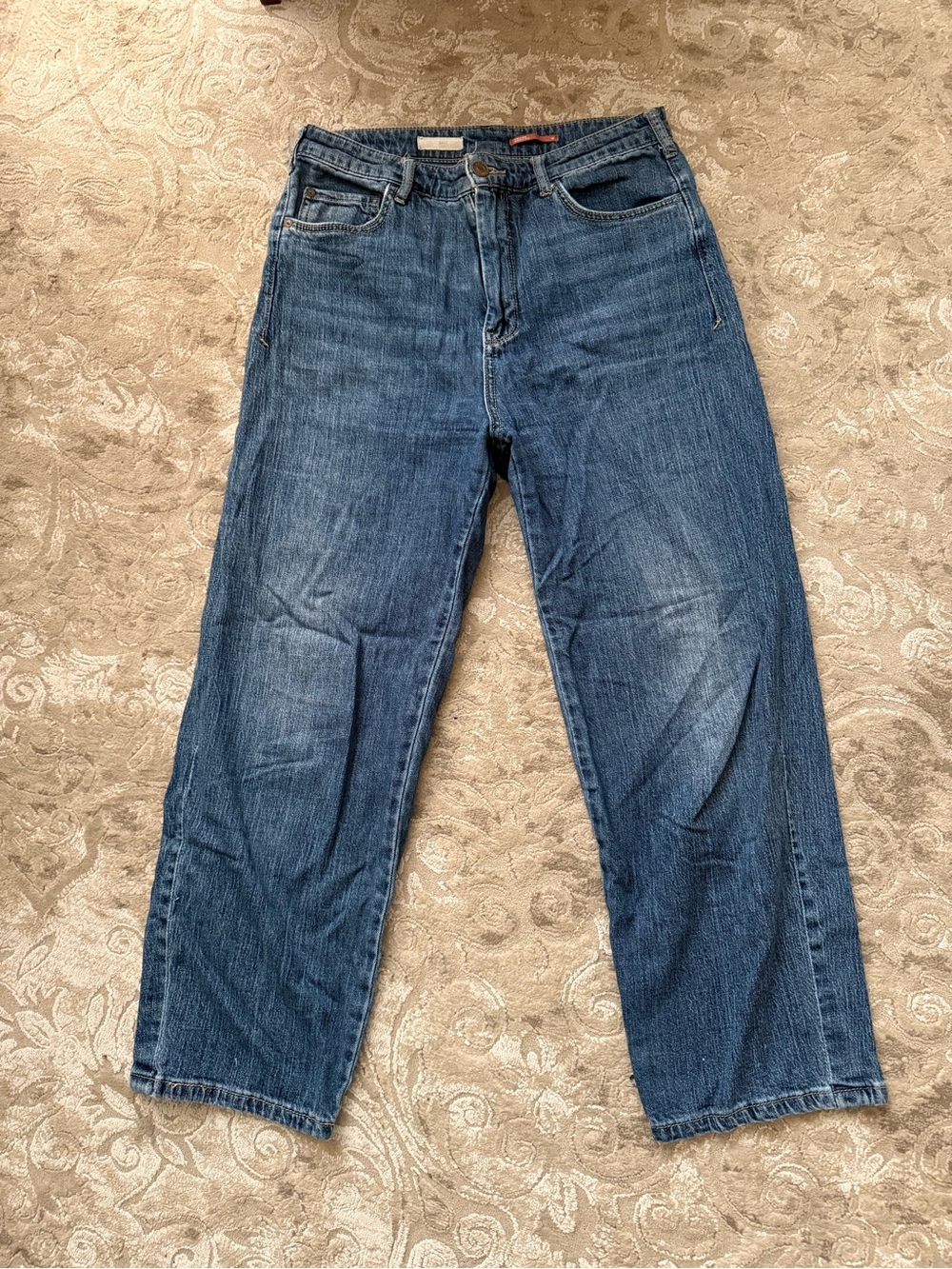 Anthropologie Pilcro and the Letterpress High Rise Barrel Jeans Sz 28